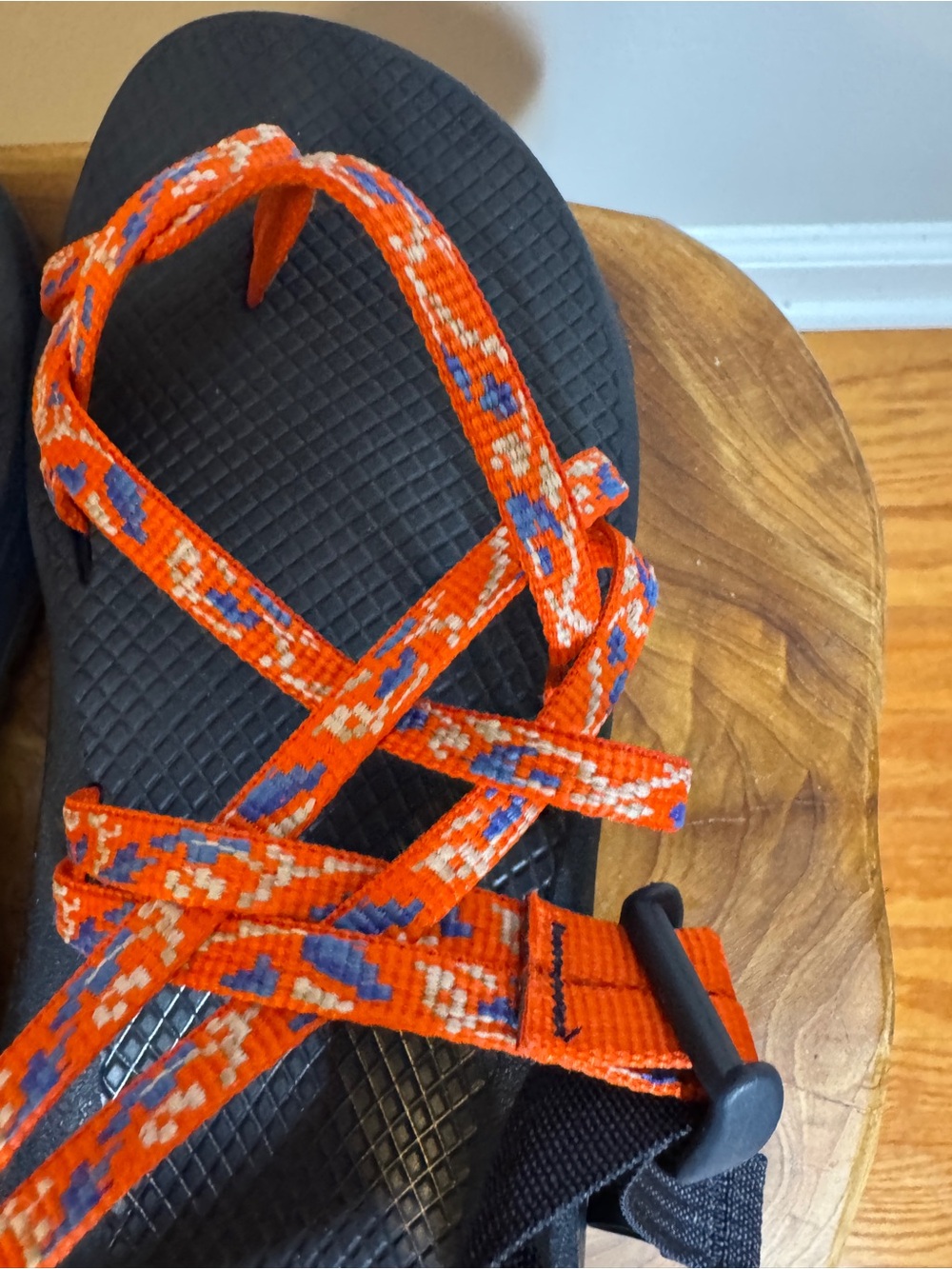 Chaco ZX/2 Cloud Dual Strap Cushioned Sandals Women Botanic Spicy Orange Sz. 10 - Picture 7 of 10